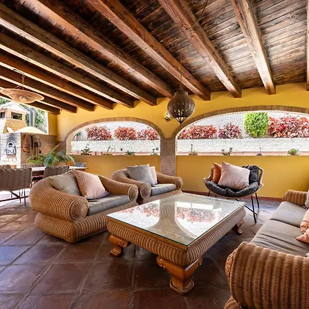 Rustic Spanish Saltwater Pool Villa